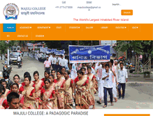 Tablet Screenshot of majulicollege.org